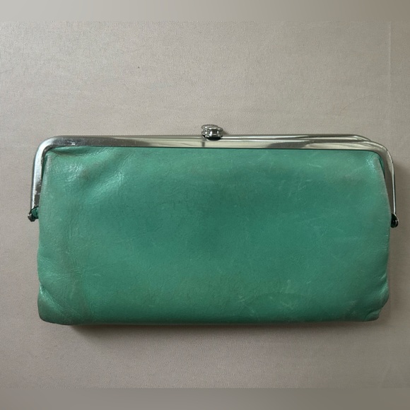 HOBO Green and Silver Wallet with Vintage Charm - Picture 1 of 5